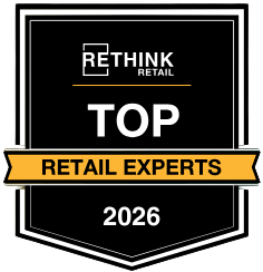 RETHINK Retail Top Retail Expert 2026 badge